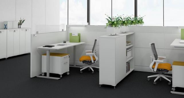 办公室桌椅现代简约,山东简约办公家具定制批发